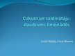 Referāts 'Cukura un saldinātāju daudzums limonādēs', 23.