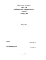 Referāts 'Eksports', 1.