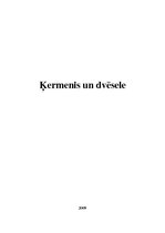 Eseja 'Ķermenis un dvēsele', 1.