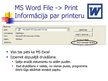 Prezentācija 'MS Word un Excel file print iespēju salīdzinājums', 10.