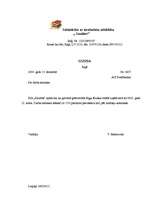 Paraugs 'Izziņa un rīkojums', 2.