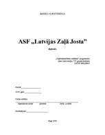 Referāts 'ASF "Latvijas Zaļā Josta”', 1.