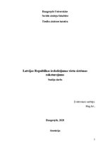 Referāts 'Latvijas Republikas ieslodzījuma vietu sistēmas raksturojums', 1.