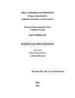 Konspekts 'Ražošanas organizācija', 1.