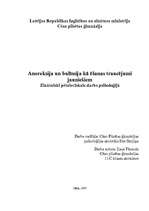 Referāts 'Anoreksija un bulīmija kā ēšanas traucējumi jauniešiem', 1.