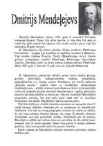 Konspekts 'Dmitrija Mendeļejeva biogrāfija', 1.