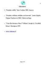 Konspekts 'Project: "Summer Camp for Pre-school Children"', 16.