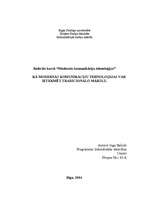 Referāts 'Kā modernās komunikāciju tehnoloģijas var ietekmēt tradicionālo mākslu', 1.