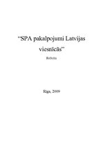 Referāts 'SPA pakalpojumi Latvijas viesnīcās', 1.