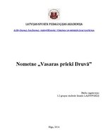 Paraugs 'Nometnes paraugs nedēļas svarīgākajām dienām', 1.