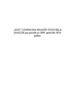 Referāts 'Uzņēmuma "X" finanšu stāvokļa analīze par periodu no 2009. līdz 2010.gadam', 1.