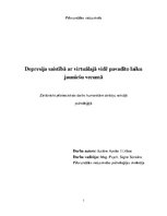 Referāts 'Depresija saistībā ar virtuālajā vidē pavadīto laiku jauniešu vecumā', 1.
