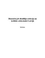 Referāts 'Dienziežu jeb dienliliju selekcija un izcilākie selekcionāri Latvijā', 1.