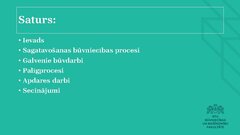 Prezentācija 'Būvdarbu procesi un operācijas', 2.