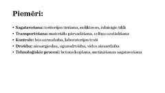 Prezentācija 'Būvdarbu procesi un operācijas', 14.