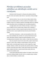 Eseja 'Pārtikas problēmas pasaules attīstības un attīstītajās valstīs un to risinājumi', 1.