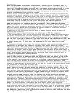 Eseja 'Analysis of Advantages and Disadvantages of FDI', 1.