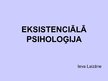 Prezentācija 'Eksistenciālā psiholoģija', 1.