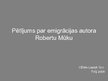 Prezentācija 'Pētījums par emigrācijas autoru R.Mūku', 1.