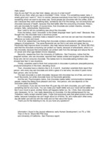 Eseja 'Chocolate', 1.