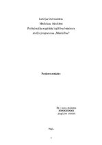 Prakses atskaite 'Atsauksme par praksi, māsas kompetences līmeni', 4.