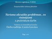 Prezentācija 'Aktuālās problēmas tūrismā', 1.
