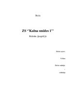 Referāts 'ZS "Kalna smīdes 1"', 1.