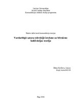 Referāts 'Vardarbīga satura televīzijas ietekme uz bērniem: kultivācijas teorija', 1.