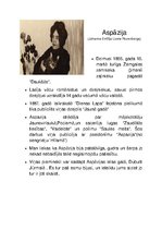 Konspekts 'Aspāzijas vizītkarte', 1.