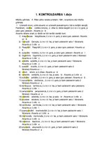 Konspekts 'Kontroldarba atbildes latīņu valodā', 1.