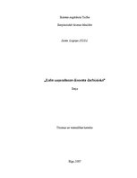 Eseja 'Labs uzņemšanas dienesta darbinieks', 1.