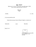 Paraugs 'Rīkojums ar vīzu', 1.