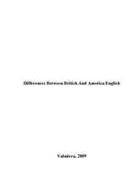 Referāts 'Differences Between British and American English', 1.