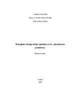 Diplomdarbs 'Bioloģiski vērtīgo zālāju izplatība un to uzturēšanas problēmas', 1.