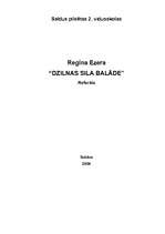 Konspekts 'Regīna Ezera "Dzilnas sila balāde"', 1.
