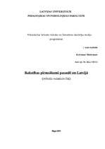 Referāts 'Rakstības pirmsākumi pasaulē un Latvijā', 1.
