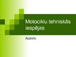 Referāts 'Motociklu tehniskās iespējas', 22.