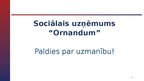 Prezentācija 'Sociālais uzņēmums "Ornandum"', 10.