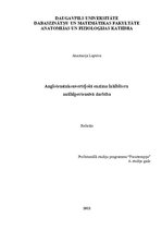 Konspekts 'Sirds mazspēja', 1.