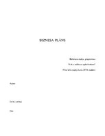 Biznesa plāns 'Biznesa plāns "Moto taxi"', 1.