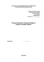Referāts 'Eiropas Parlaments, Eiropas Komisija un Eiropas Savienības Padome', 1.