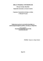 Konspekts 'Saskarsmes partneru personības tipoloģija un individuālpsiholoģiskās īpašības, s', 1.