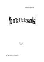 Referāts 'Keramika', 1.