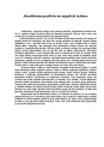 Konspekts 'Absolūtisma pozitīvās un negatīvās iezīmes', 1.