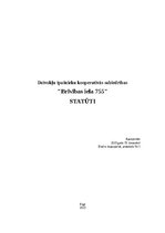 Paraugs 'Dzīvokļu īpašnieku kooperatīvās sabiedrības (DZĪKS) statūti', 1.