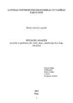 Referāts 'Situāciju analīze', 1.