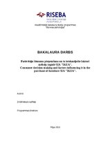 Diplomdarbs 'Patērētāju lēmumu pieņemšana un to ietekmējošie faktori mēbeļu iegādē SIA "IKEA"', 1.