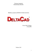 Konspekts 'Rasēšanas programmas Delta Cad lietotāja instrukcija', 1.