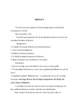 Prakses atskaite 'Laulības šķiršana tiesā un tās tiesiskās sekas', 3.