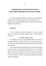 Referāts 'Sākumskolas bērnu uzvedību īpatnības frustrējošās situācijās, to sociālie cēloņi', 18.